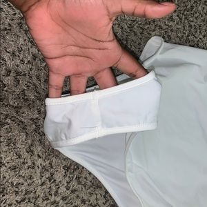 All white body suit